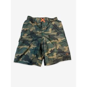 OP Swim Trunks Boys Size 6-7 Camo Drawstring Board Shorts